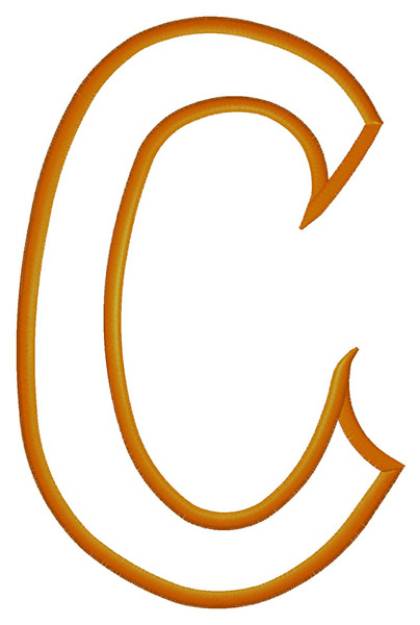 Picture of Letter "C" Machine Embroidery Design