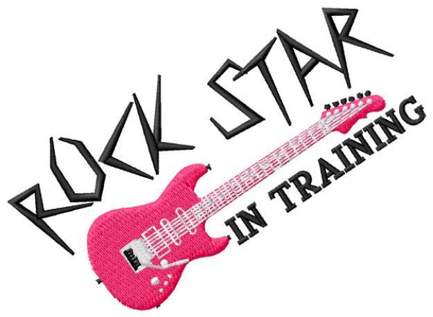 Picture of Rock Star In Training Machine Embroidery Design