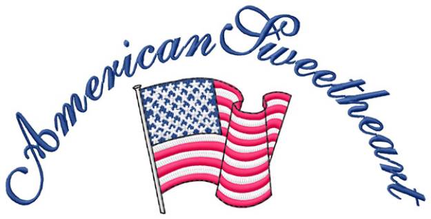 Picture of American Sweetheart Machine Embroidery Design