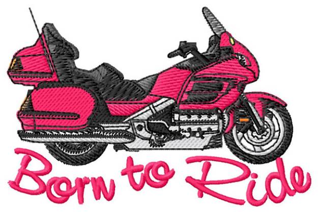 Picture of Born to Ride Machine Embroidery Design