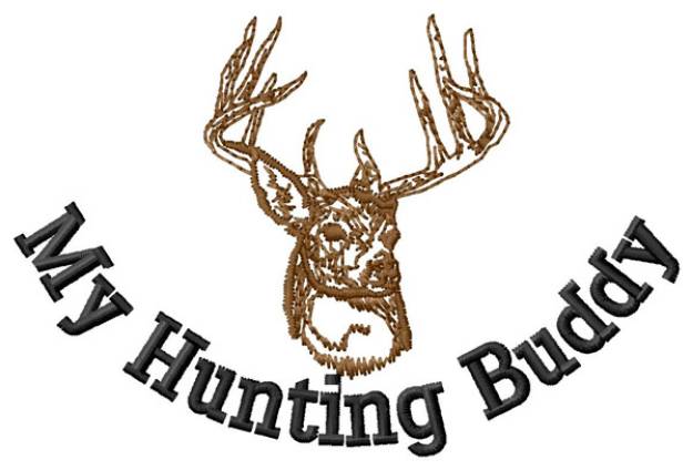 Picture of My Hunting Buddy Machine Embroidery Design