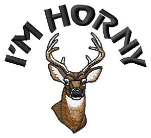 Picture of Im Horny Machine Embroidery Design