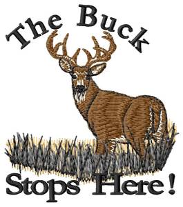 Picture of The Buck Stops Here! Machine Embroidery Design