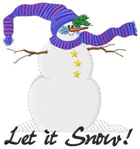 Picture of Let It Snow! Machine Embroidery Design