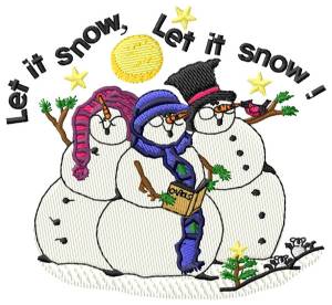 Picture of Let it Snow! Machine Embroidery Design