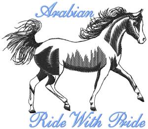 Picture of Ride with Pride Machine Embroidery Design