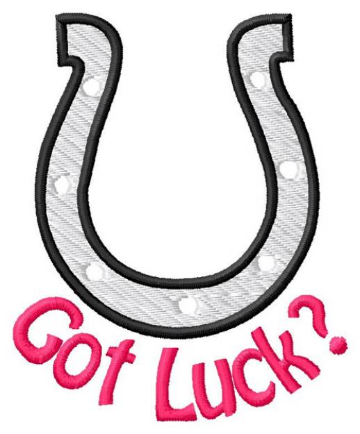 Picture of Got Luck? Machine Embroidery Design