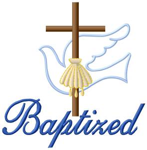 Picture of Baptized Machine Embroidery Design