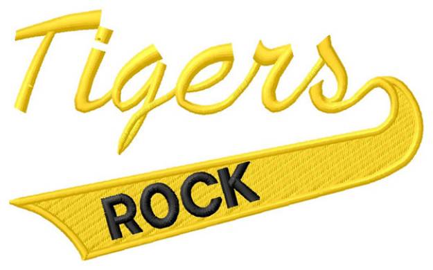 Picture of Tigers Rock Machine Embroidery Design