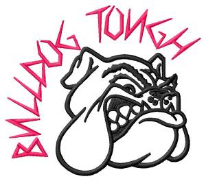 Picture of Bulldog Tough Machine Embroidery Design