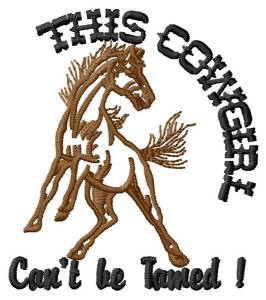 Picture of This Cowgirl Cant Be Tamed! Machine Embroidery Design