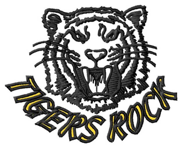 Picture of Tigers Rock Machine Embroidery Design
