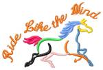 Picture of Ride Like the Wind Machine Embroidery Design