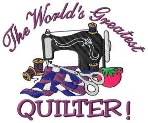 Picture of The Worlds Greatest Quilter Machine Embroidery Design