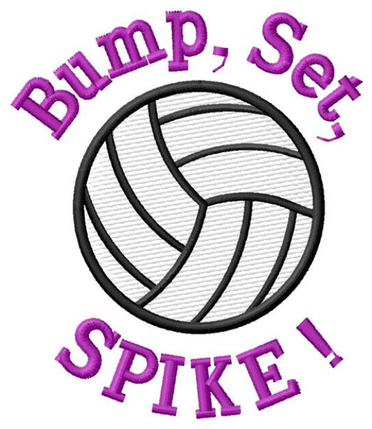 Picture of Bump, Set, SPIKE Machine Embroidery Design