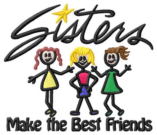 Picture of Make the Best Friends Machine Embroidery Design