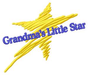 Picture of Grandmas Little Star Machine Embroidery Design
