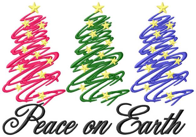 Picture of Peace on Earth Machine Embroidery Design