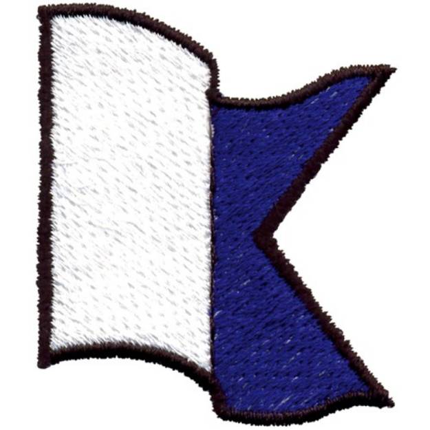 Picture of Nautical Flag, Letter A Machine Embroidery Design