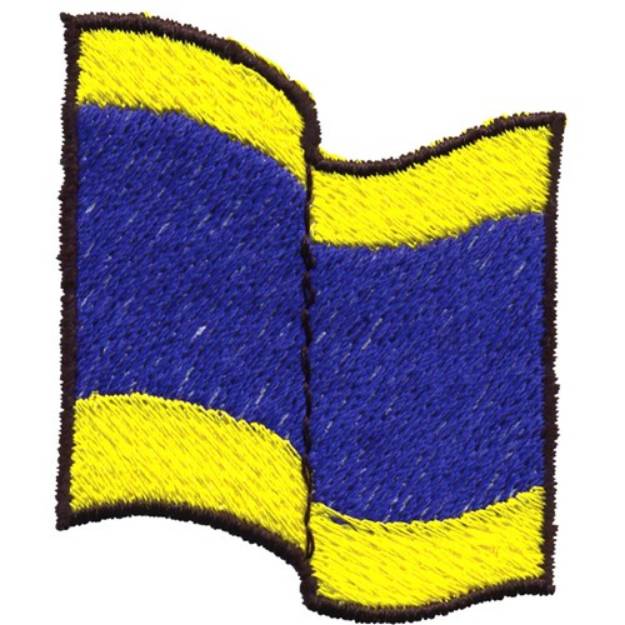 Picture of Nautical Flag, Letter D Machine Embroidery Design