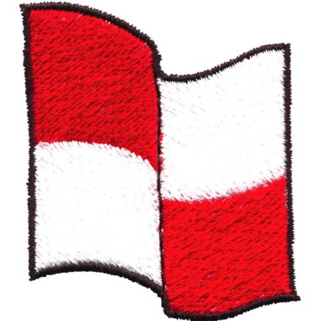 Picture of Nautical Flag, Letter U Machine Embroidery Design