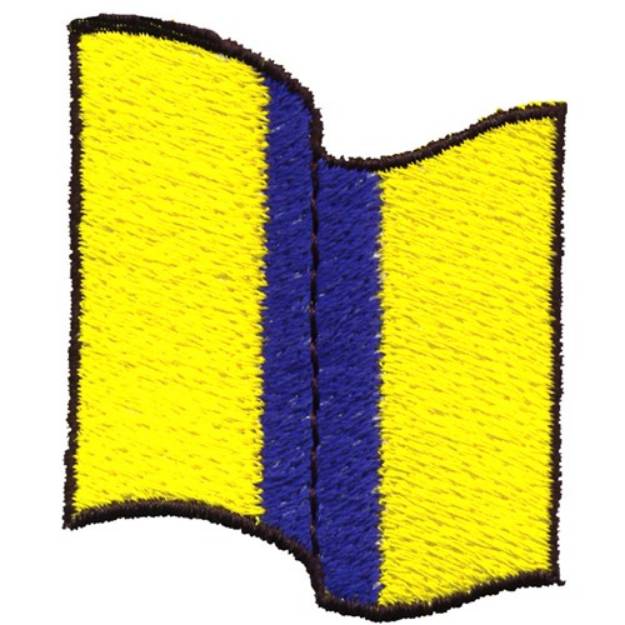 Picture of Nautical Flag, Number 8 Machine Embroidery Design