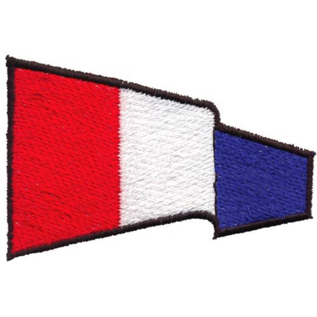 Picture of International Pennant 3 Machine Embroidery Design