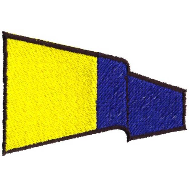 Picture of International Pennant 5 Machine Embroidery Design