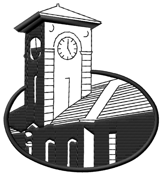 Depot Tower Machine Embroidery Design