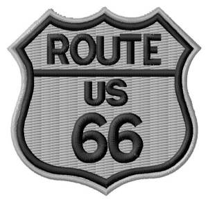 Picture of Route 66 Sign Machine Embroidery Design