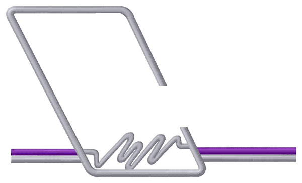 Rectangle Logo Machine Embroidery Design