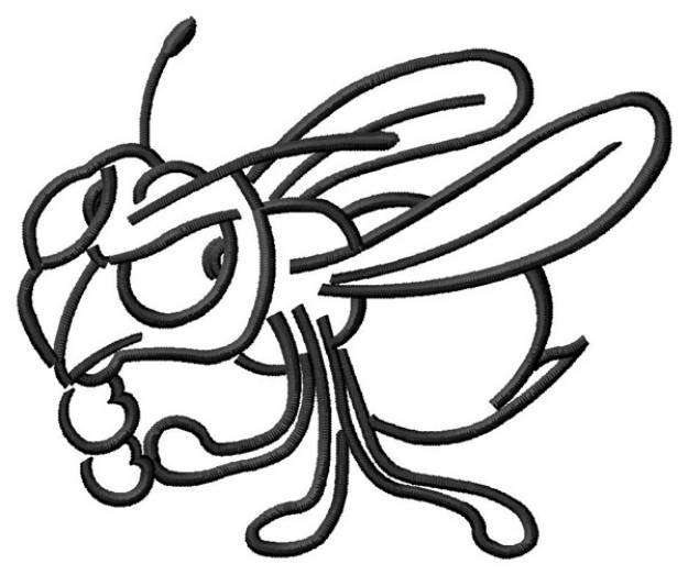Picture of Hornet Outline Machine Embroidery Design