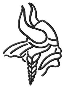 Picture of Viking Outline Machine Embroidery Design