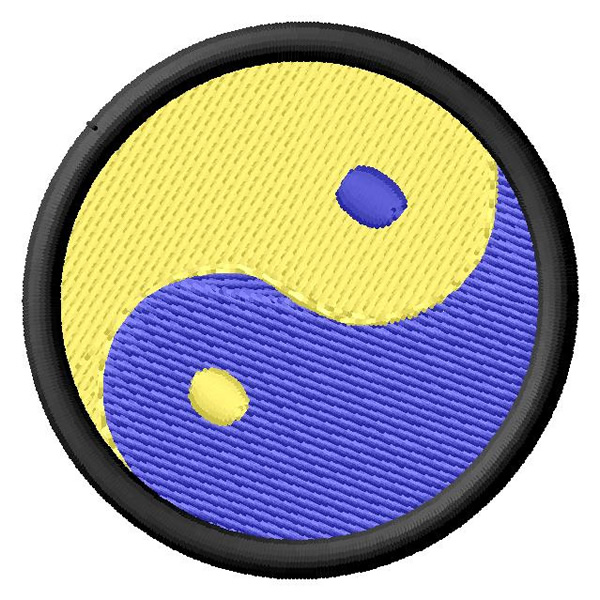 Yin and Yang Machine Embroidery Design