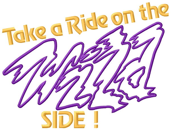 Take a Ride Machine Embroidery Design