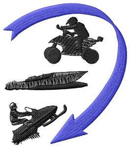 Picture of Speed Racing Logo Machine Embroidery Design
