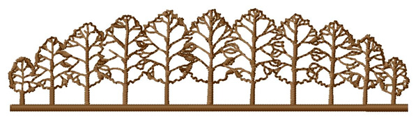 Trees Machine Embroidery Design