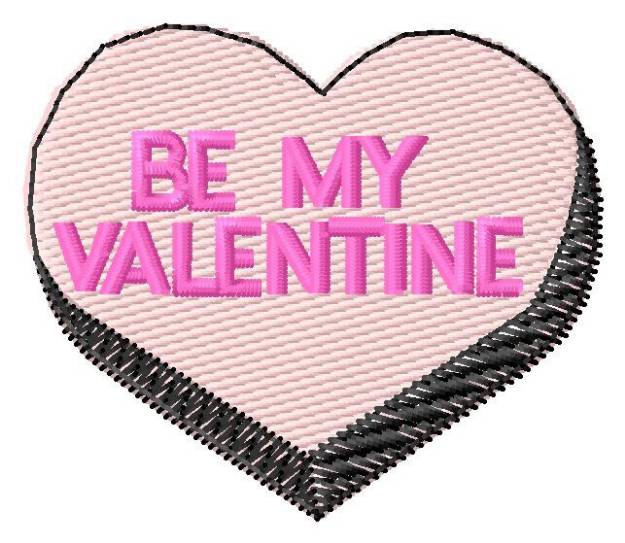 Picture of Valentine Candy Heart Machine Embroidery Design