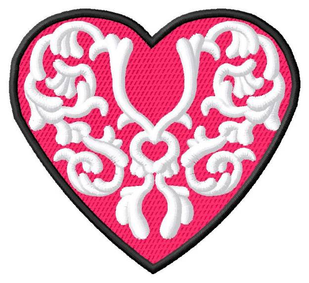 Picture of Decorative Heart Machine Embroidery Design