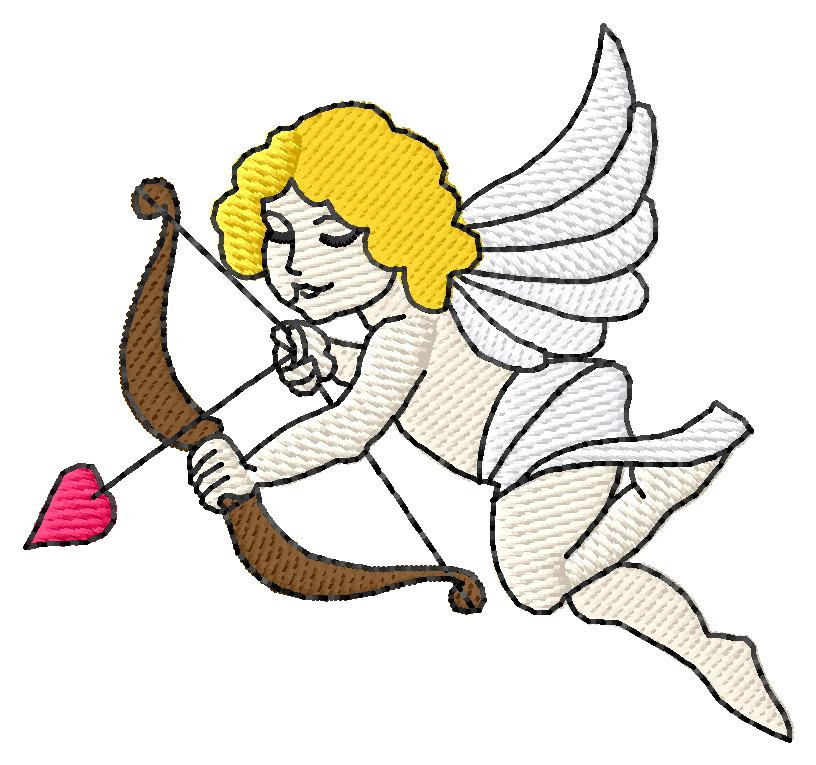 Cupid #2 Machine Embroidery Design