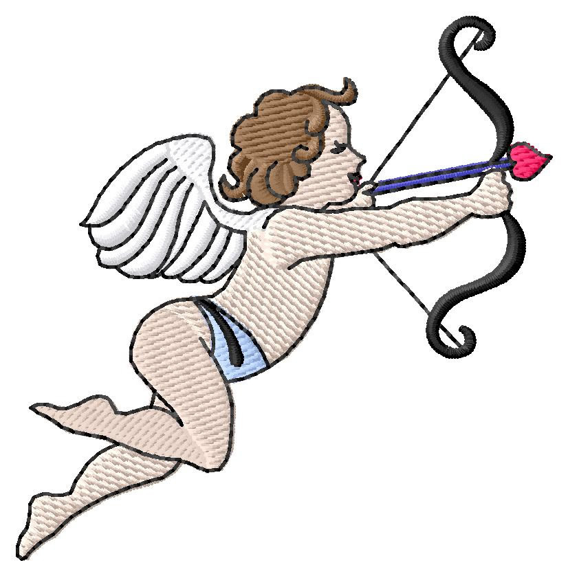 Cupid #3 Machine Embroidery Design
