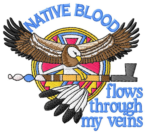 Native Blood Machine Embroidery Design