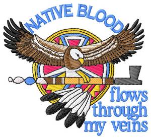 Picture of Native Blood Machine Embroidery Design