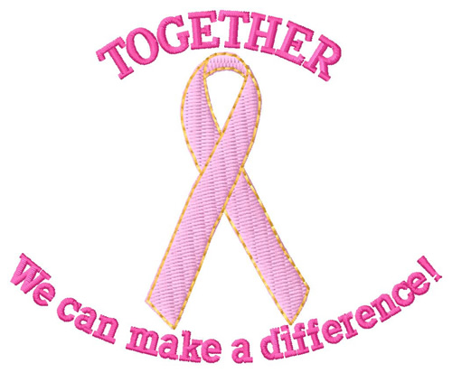 Make a Difference Machine Embroidery Design
