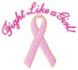 Picture of Fight Like a Girl! Machine Embroidery Design