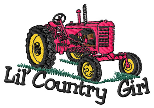 Lil Country Girl Machine Embroidery Design