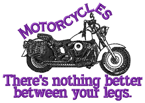 Motorcycles Machine Embroidery Design