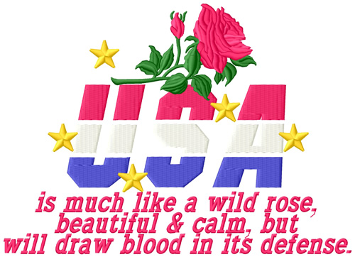 Like a Wild Rose Machine Embroidery Design