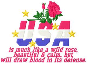 Picture of Like a Wild Rose Machine Embroidery Design
