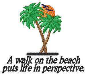 Picture of Walk on the Beach Machine Embroidery Design